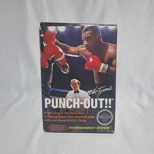 Mike Tyson's Punch Out For NES 1987 Cartridge Box Manual‎ Sleeve Letter